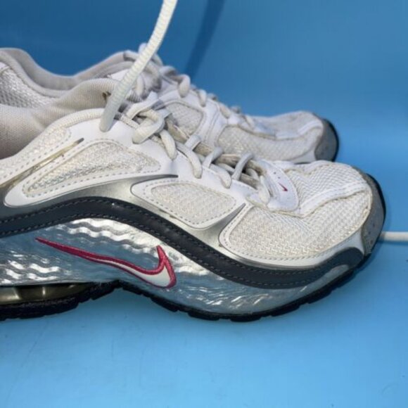 Nike Womens Reax Run 5 407987-116 White Lace Up Low Top Running Shoes Size 8 - Picture 5 of 12